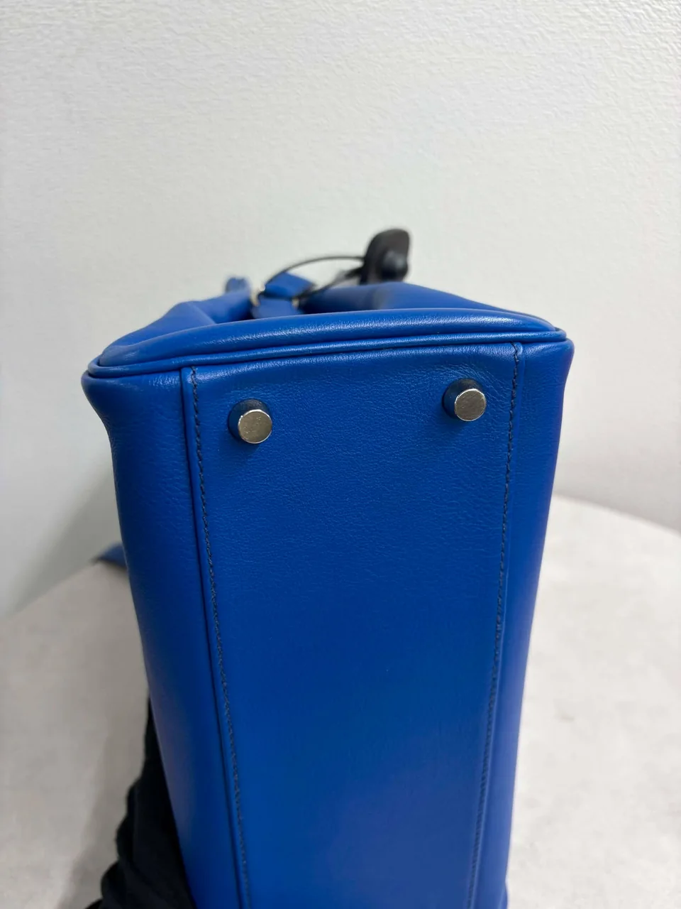 HERMES KELLY SPORTS MM (SWIFT, BLUE, □E STAMP) view 5