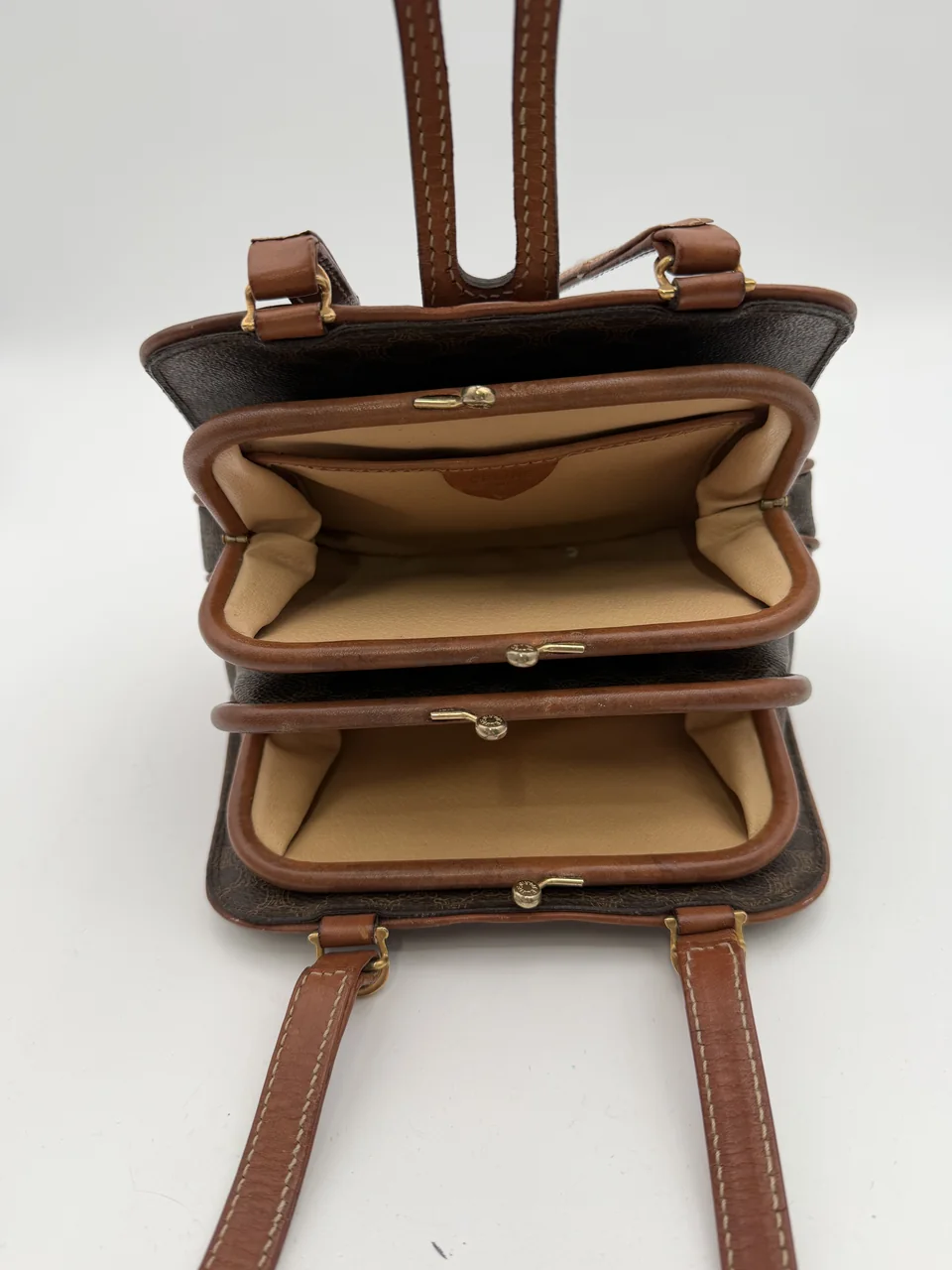 CELINE MACADAM BAG (BROWN) view 2