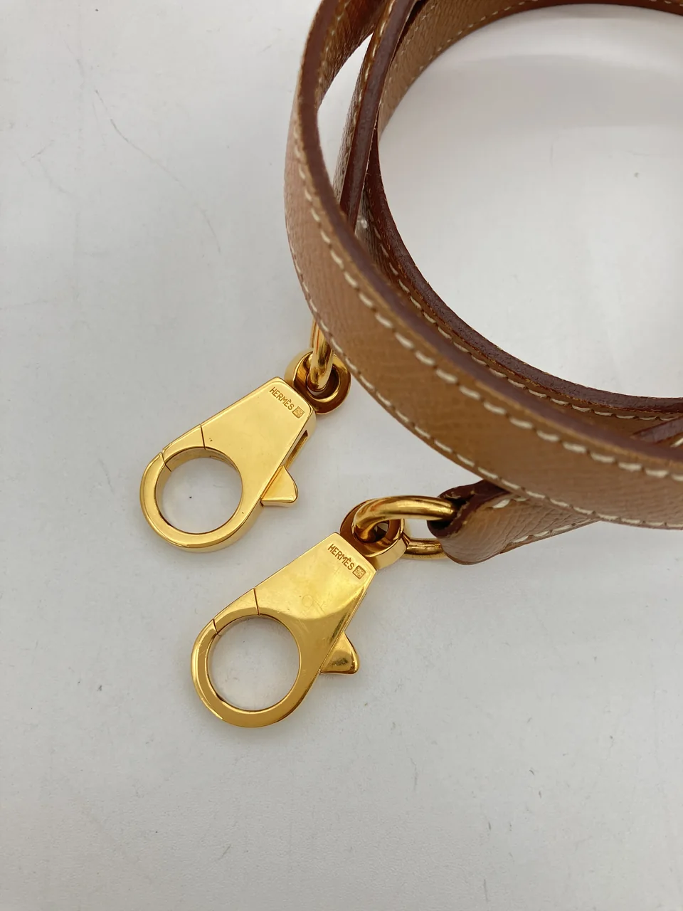 HERMES KELLY 32 (COURCHEVEL, NATURAL, ○W STAMP) view 12