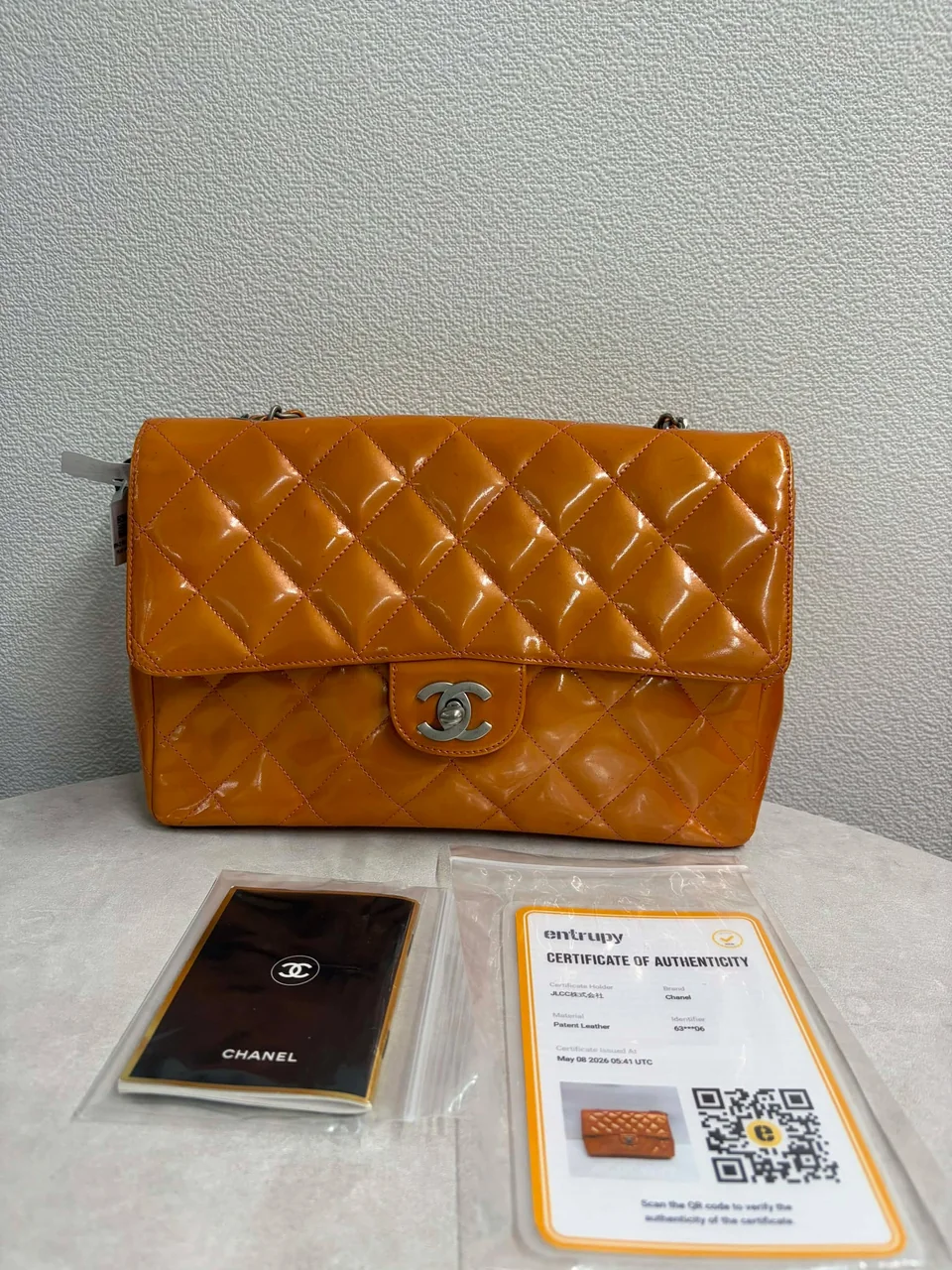 CHANEL PATENT MATELASSE SINGLE FLAP (6 SERIAL CODE)