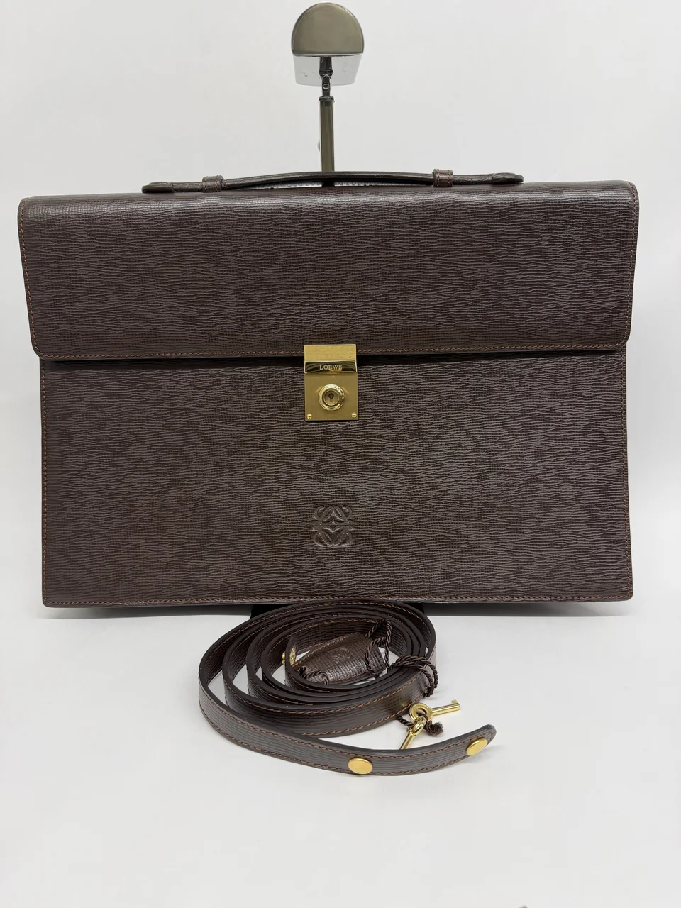 LOEWE TWO-WAY BUSINESS BAG (BROWN)