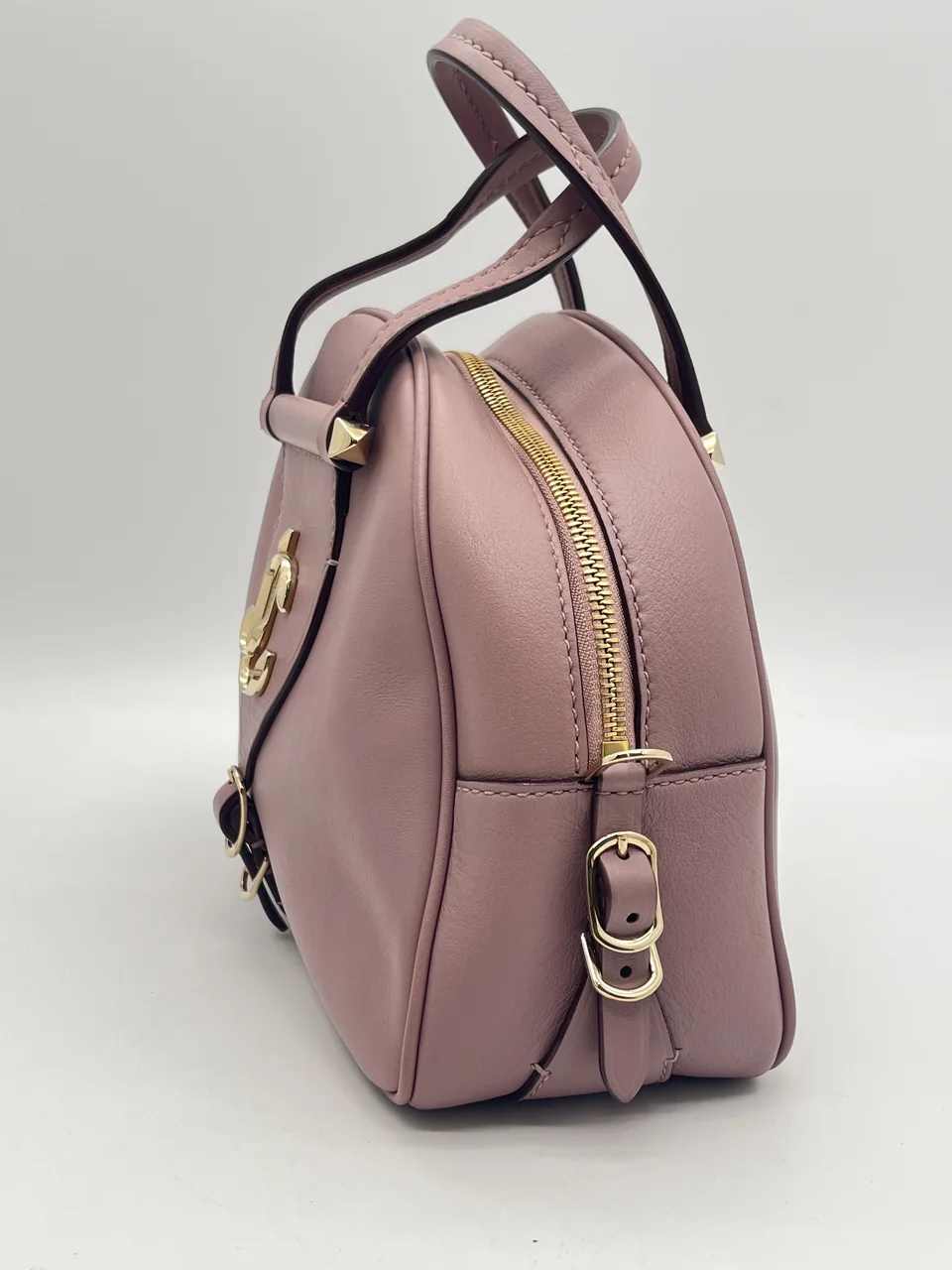JIMMY CHOO TWO-WAY SHOULDER BAG (PINK BEIGE) view 4