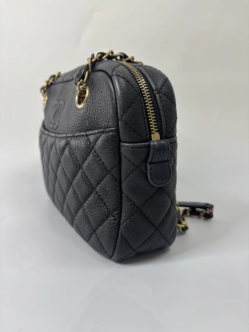 CHANEL BULL SKIN CHAIN SHOULDER BAG (25 SERIAL CODE) view 3