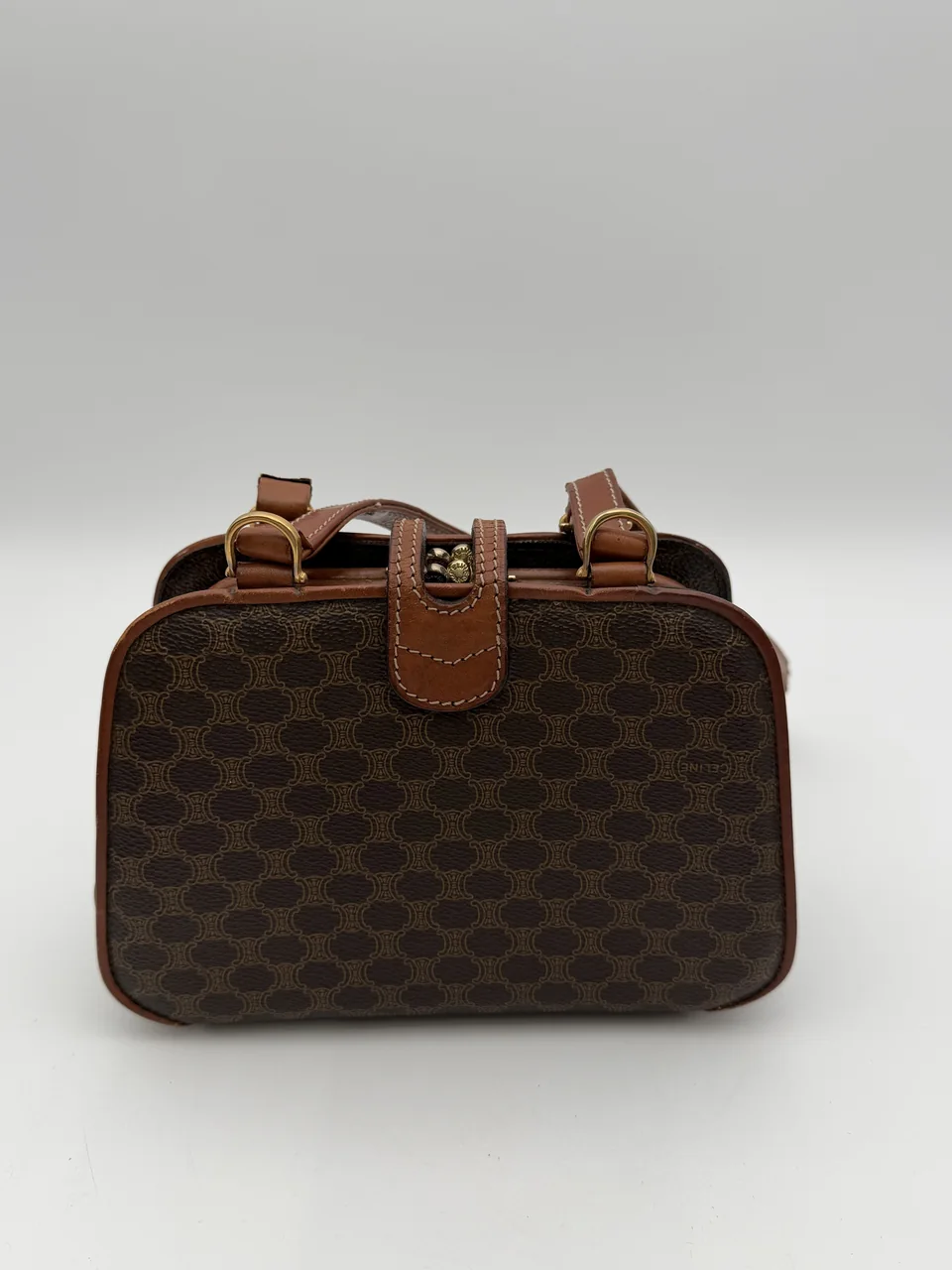 CELINE MACADAM BAG (BROWN) view 4
