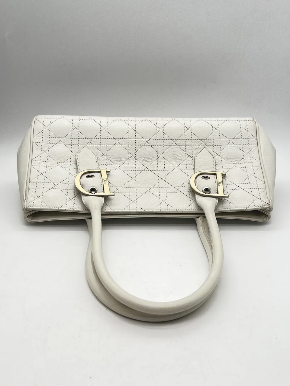DIOR CANAGE HANDBAG (WHITE) view 4