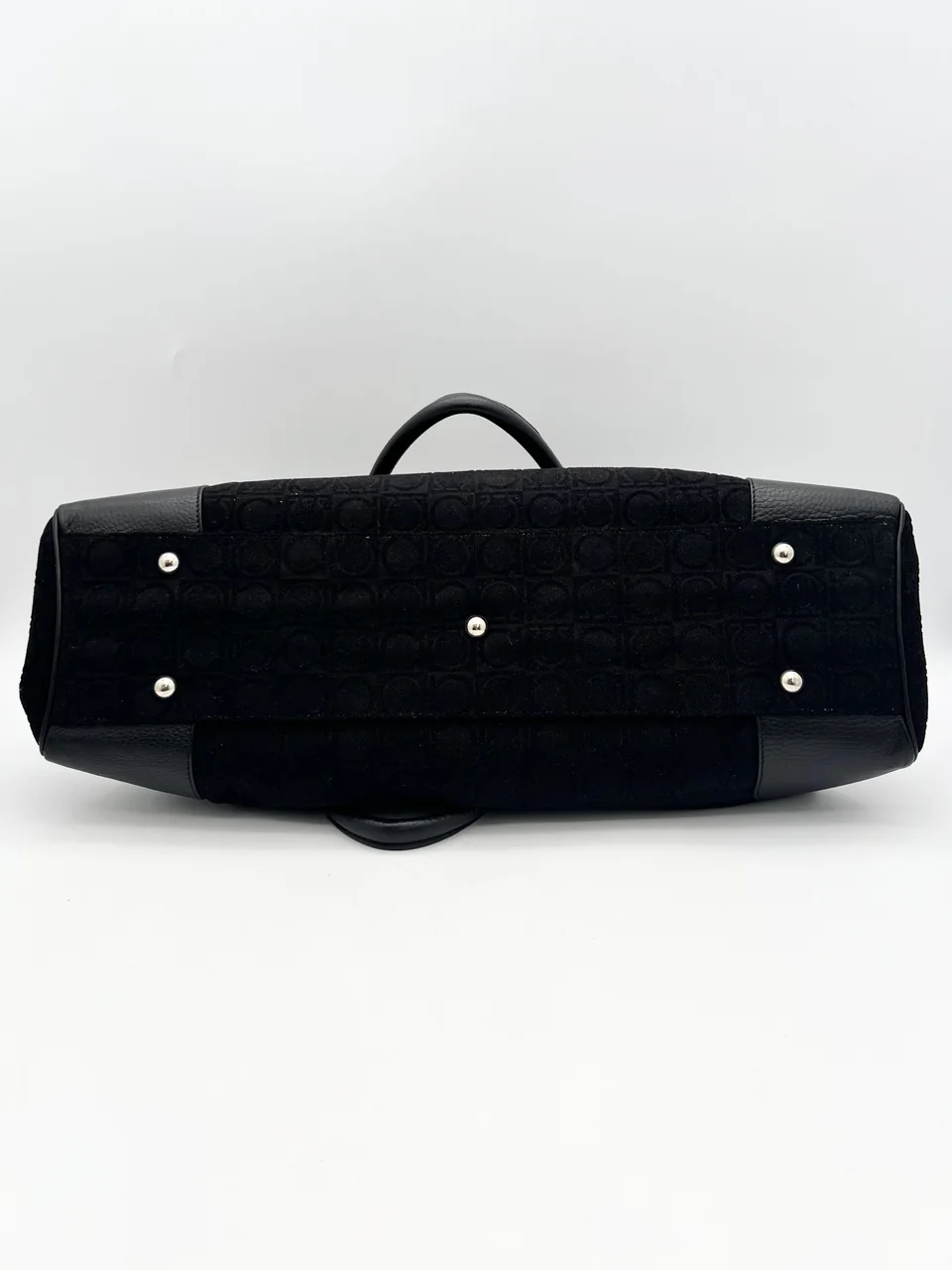 SALVATORE FERRAGAMO GANCINI TOTE BAG (BLACK) view 7
