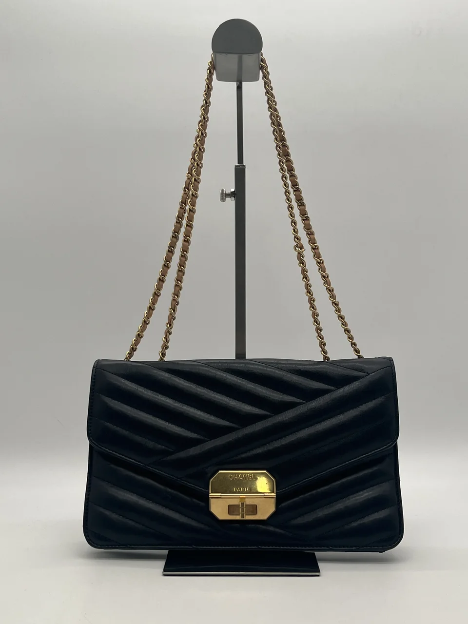 CHANEL LAMB SKIN CHAIN SHOULDER BAG