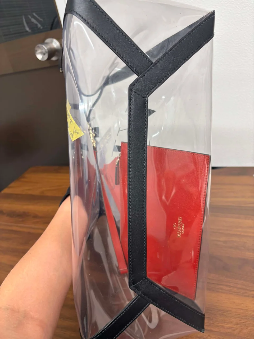 VALENTINO VINYL TOTE BAG (BLACK) hover