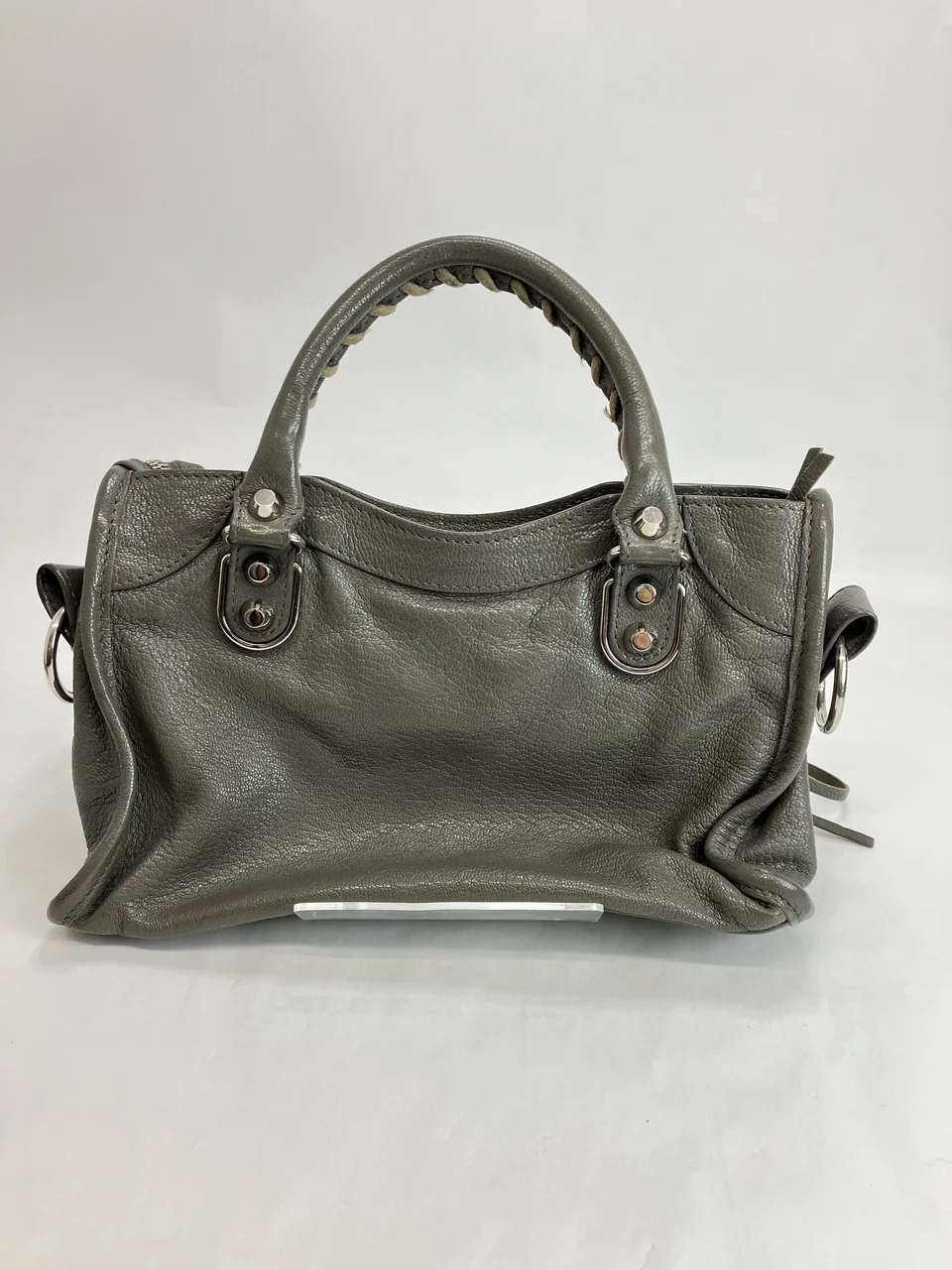 BALENCIAGA NEO CITY TWO-WAY MINI BAG (GRAY) view 7