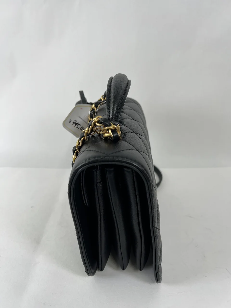 CHANEL CAVIAR MATELASSE FULL FLAP TOP HANDLE view 4