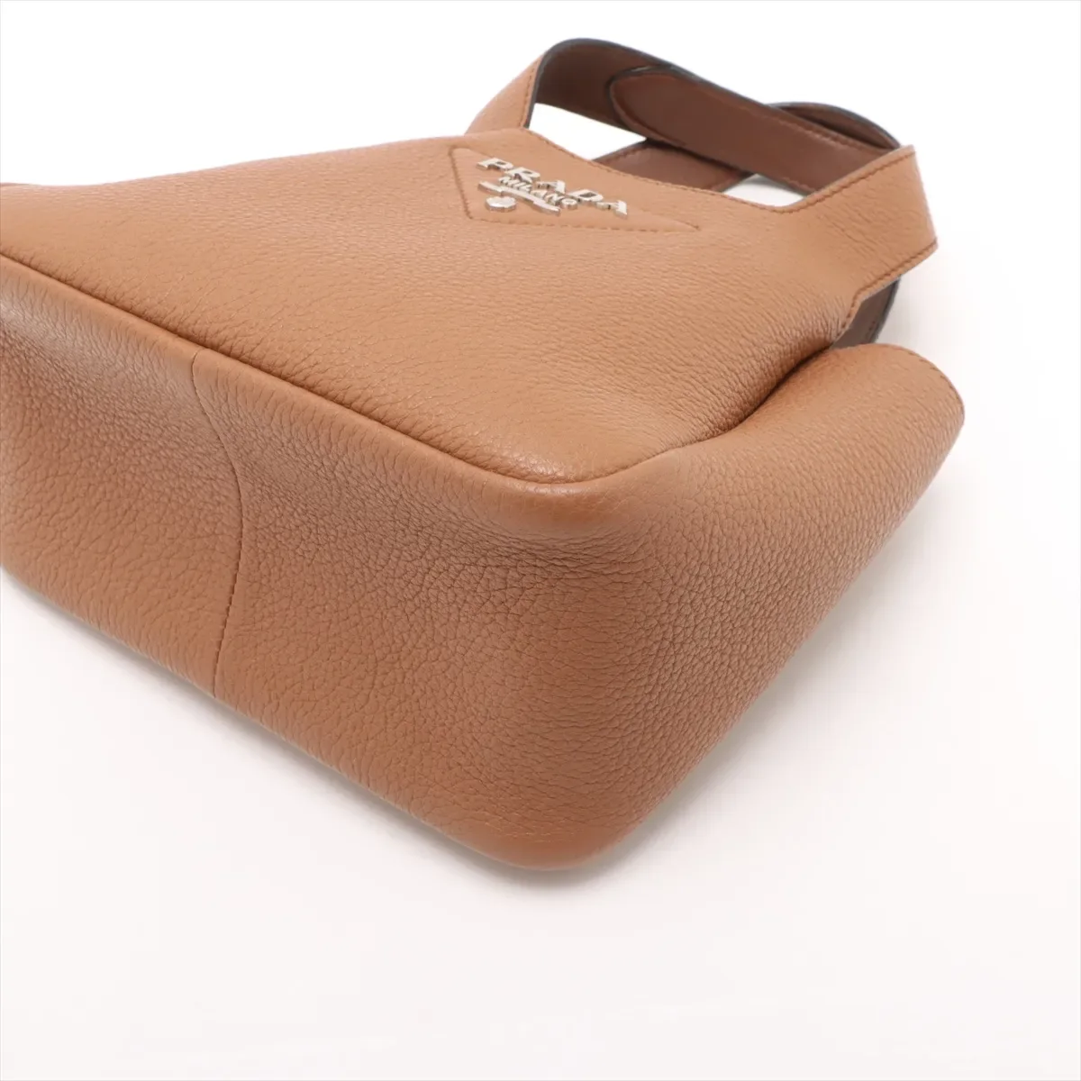 PRADA VITELLO DAINO HANDBAG (BROWN) view 3