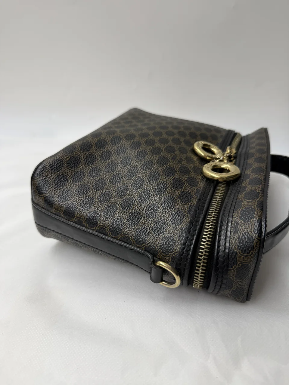 CELINE MACADAM TWO-WAY BAG (BLACK) view 13