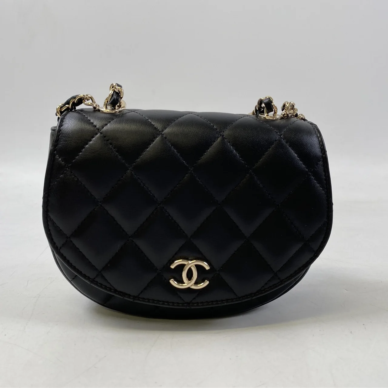 CHANEL LAMB SKIN MATELASSE TWO-WAY SHOULDER BAG