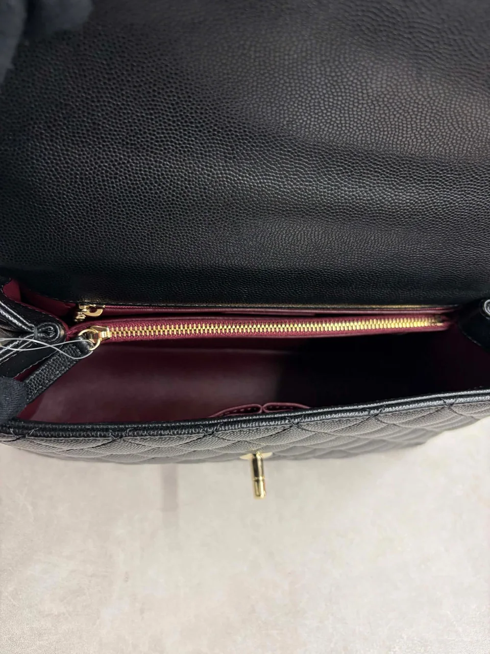 CHANEL CAVIAR TWO-WAY BAG (30 SERIAL CODE) view 14