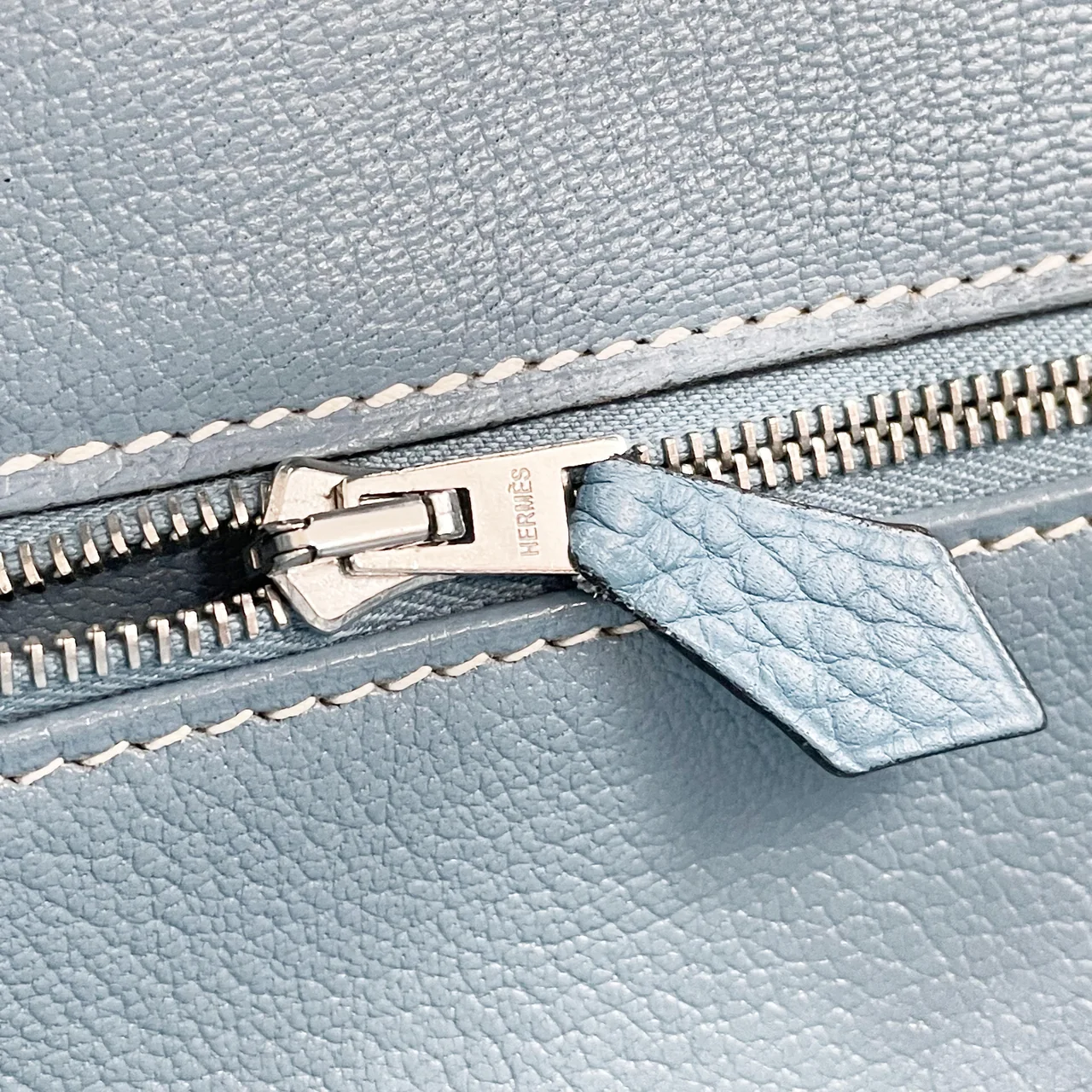 HERMES BIRKIN 35 (TAURILLON, BLUE JEAN, □I STAMP) view 10