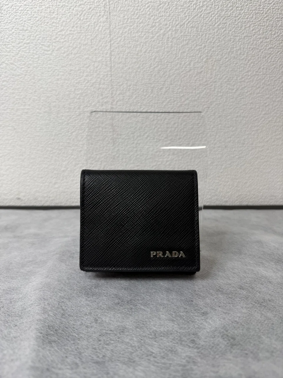 PRADA SAFFIANO COIN CASE (BLACK)