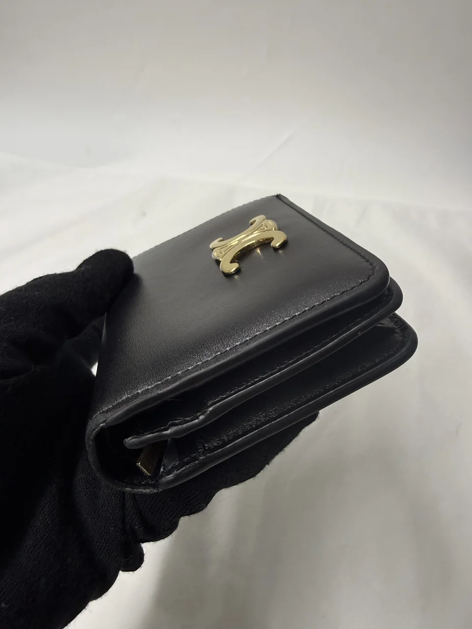 CELINE TRIOMPHE COMPACT WALLET view 3