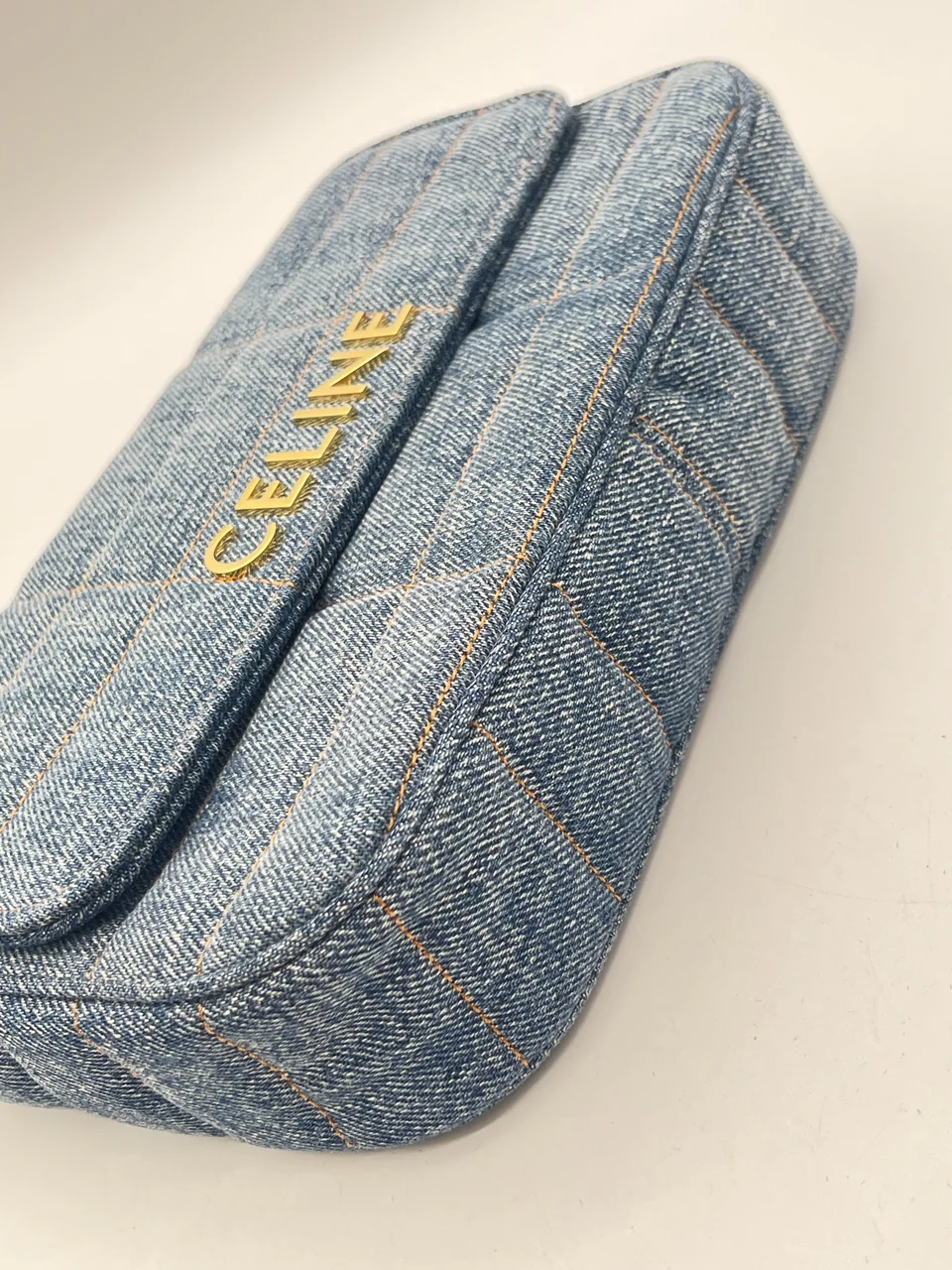 CELINE DENIM CHAIN BAG view 6