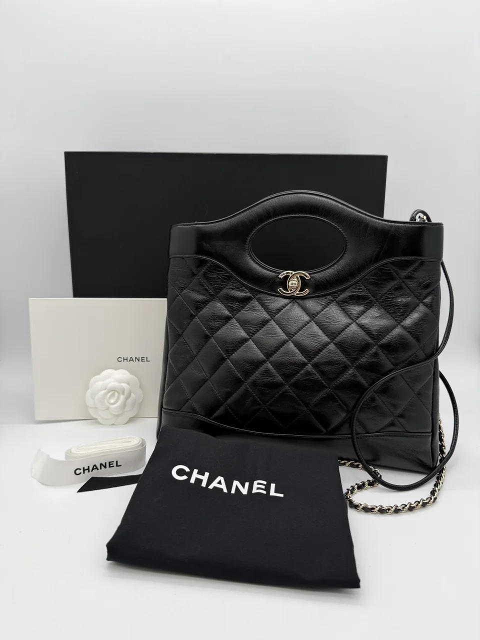 CHANEL 31 LAMB SKIN TWO-WAY SHOULDER BAG view 12