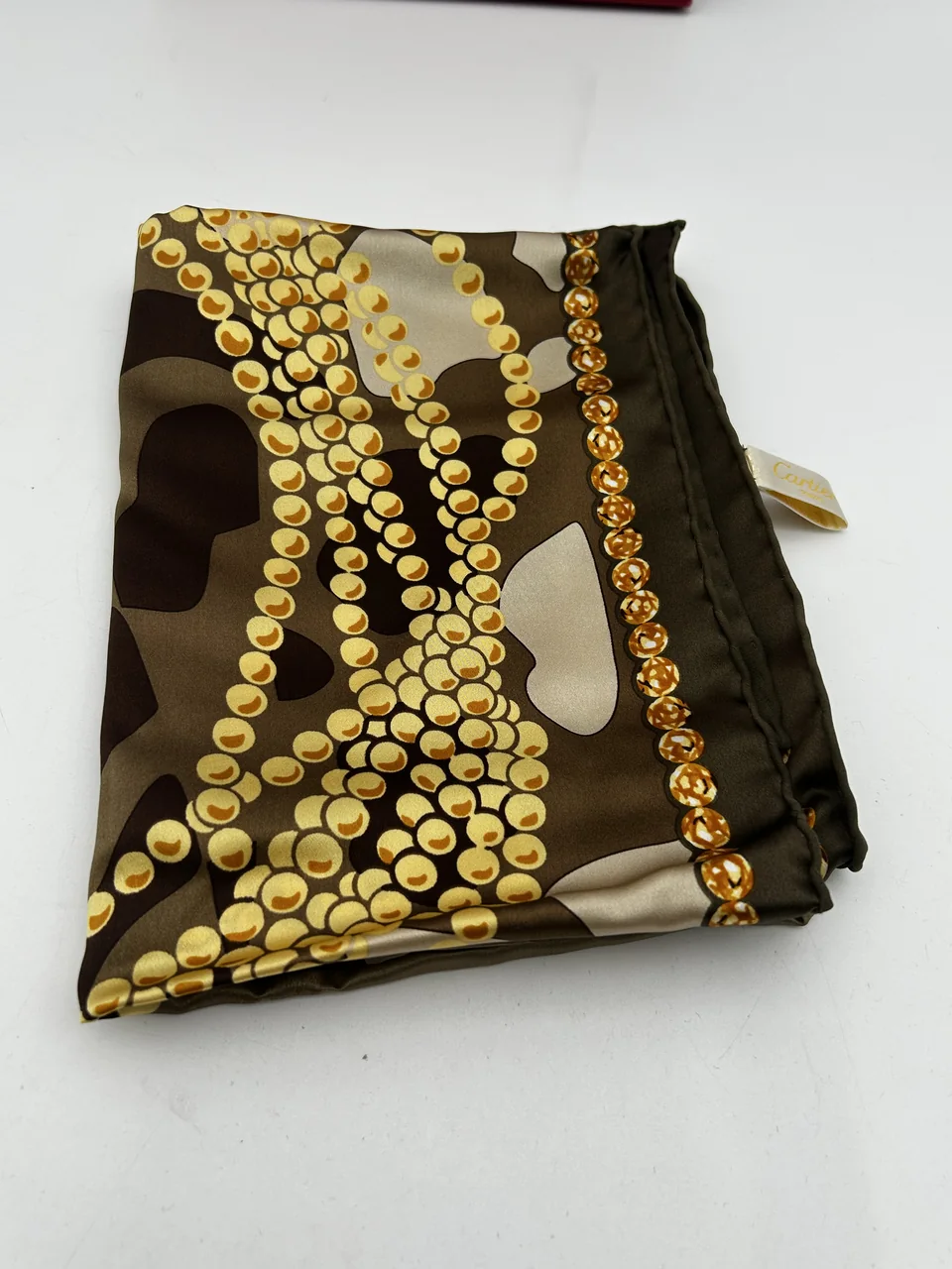 CARTIER SCARF (KHAKI/YELLOW) view 3