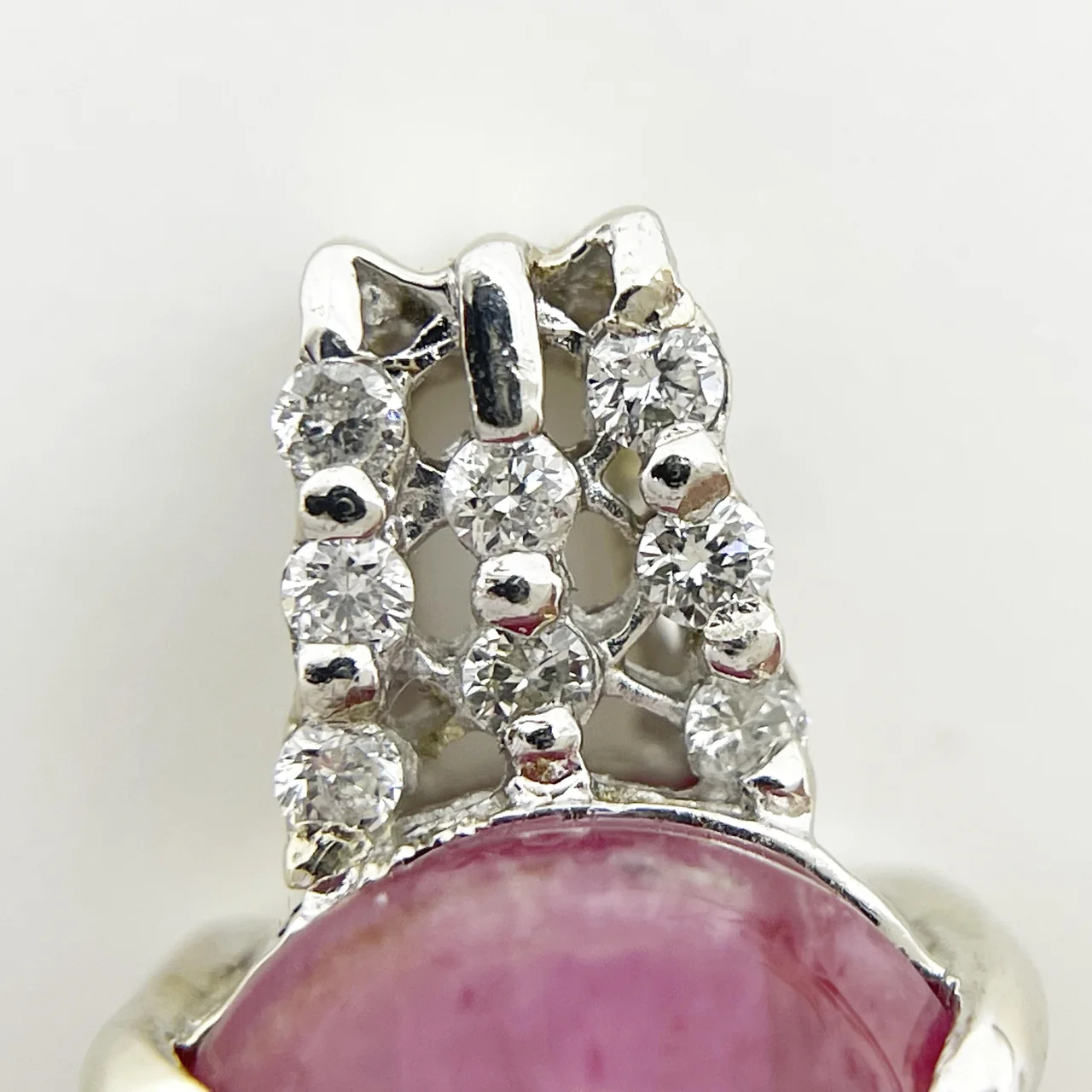 K18WG RUBY PENDANT R10.04CTS FD0.10CT 4.3G view 5