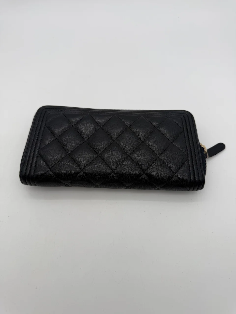 CHANEL CAVIAR LE BOY LONG WALLET hover