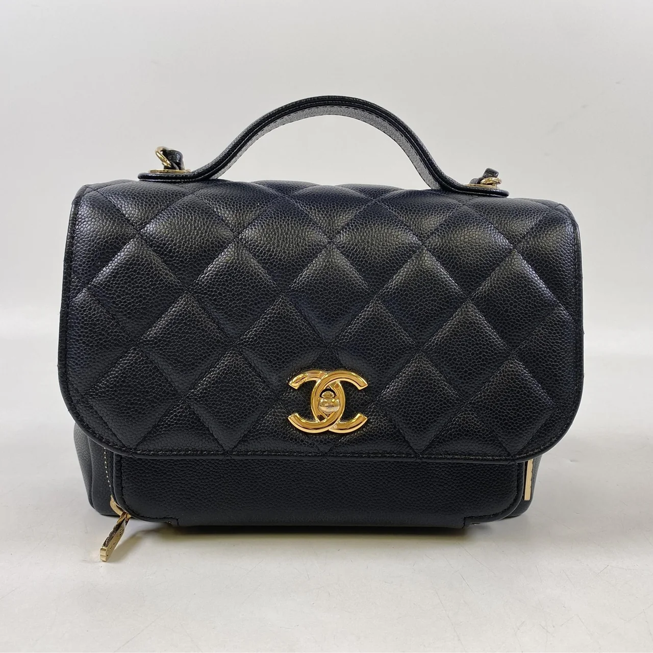 CHANEL CAVIAR TWO-WAY CHAIN SHOULDER BAG view 13