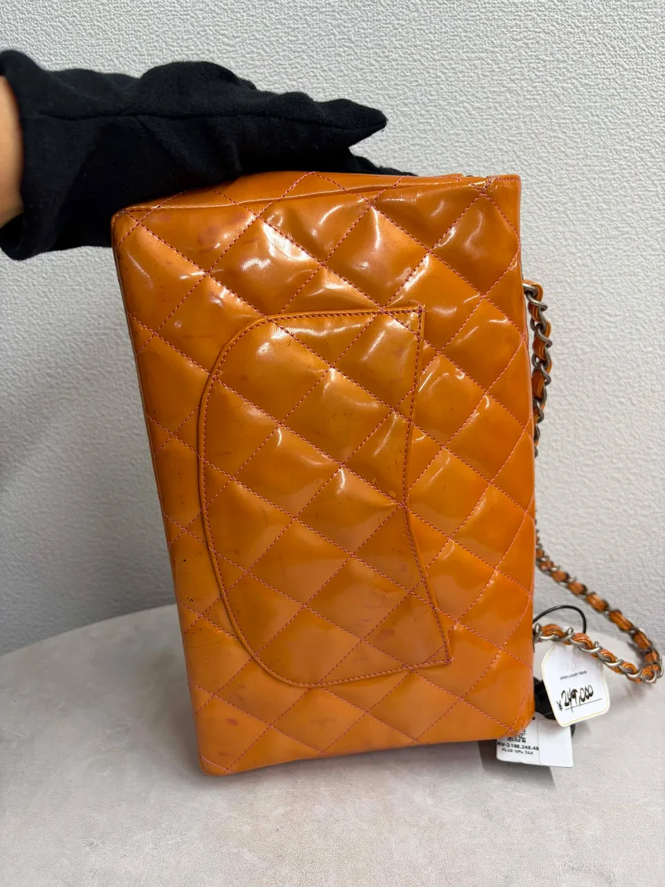 CHANEL PATENT MATELASSE SINGLE FLAP (6 SERIAL CODE) hover