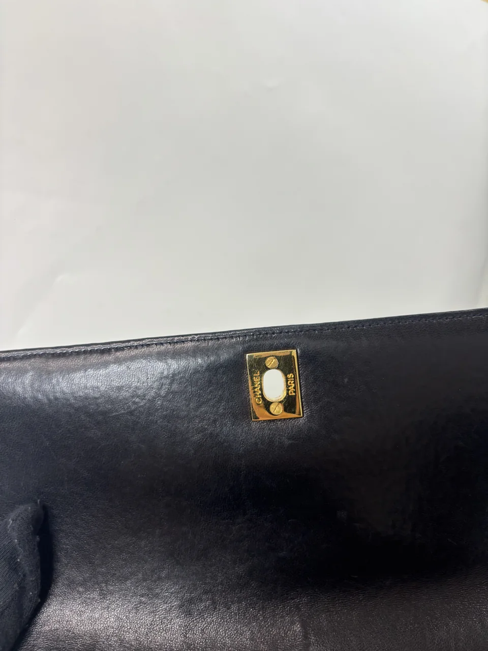 CHANEL LAMB SKIN CHAIN SHOULDER BAG view 9