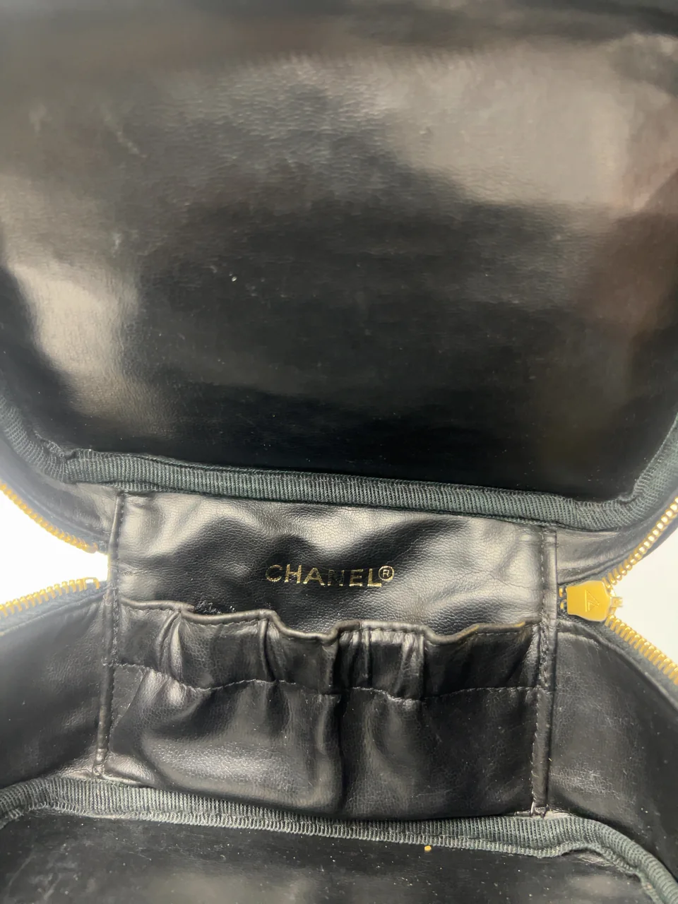 CHANEL CAVIAR COCO MARK VANITY BAG view 8