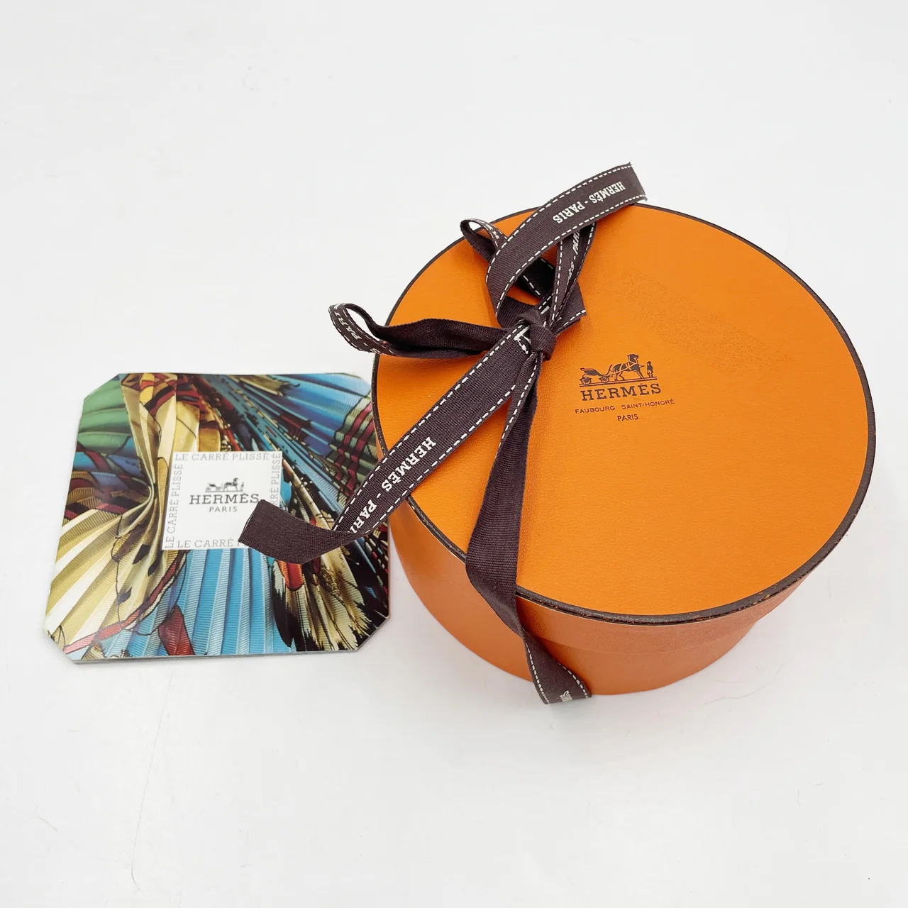HERMES PLEATED SCARF (GREEN) view 4
