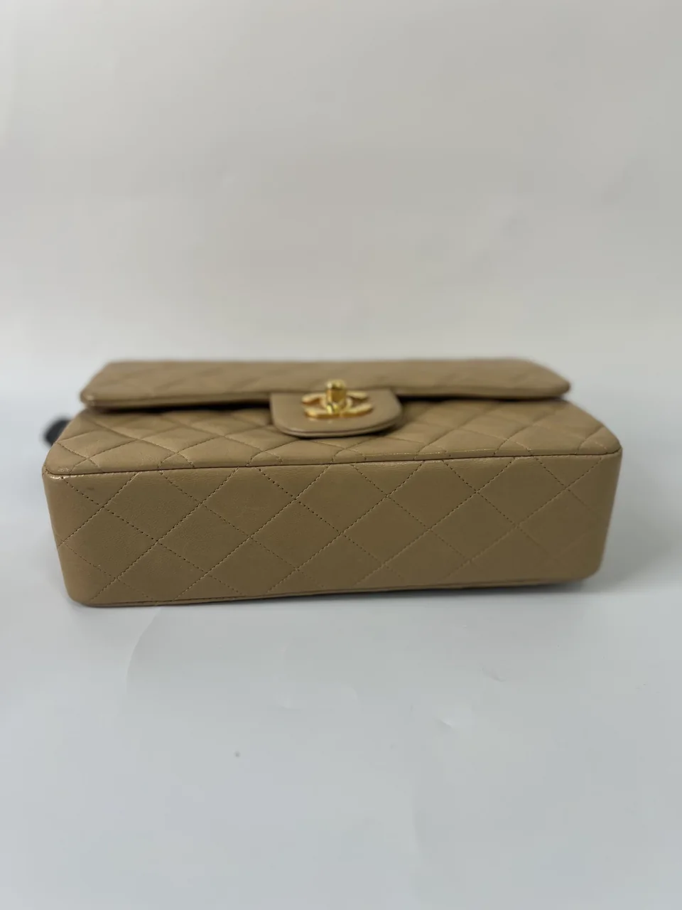 CHANEL LAMB SKIN DOUBLE FLAP view 4