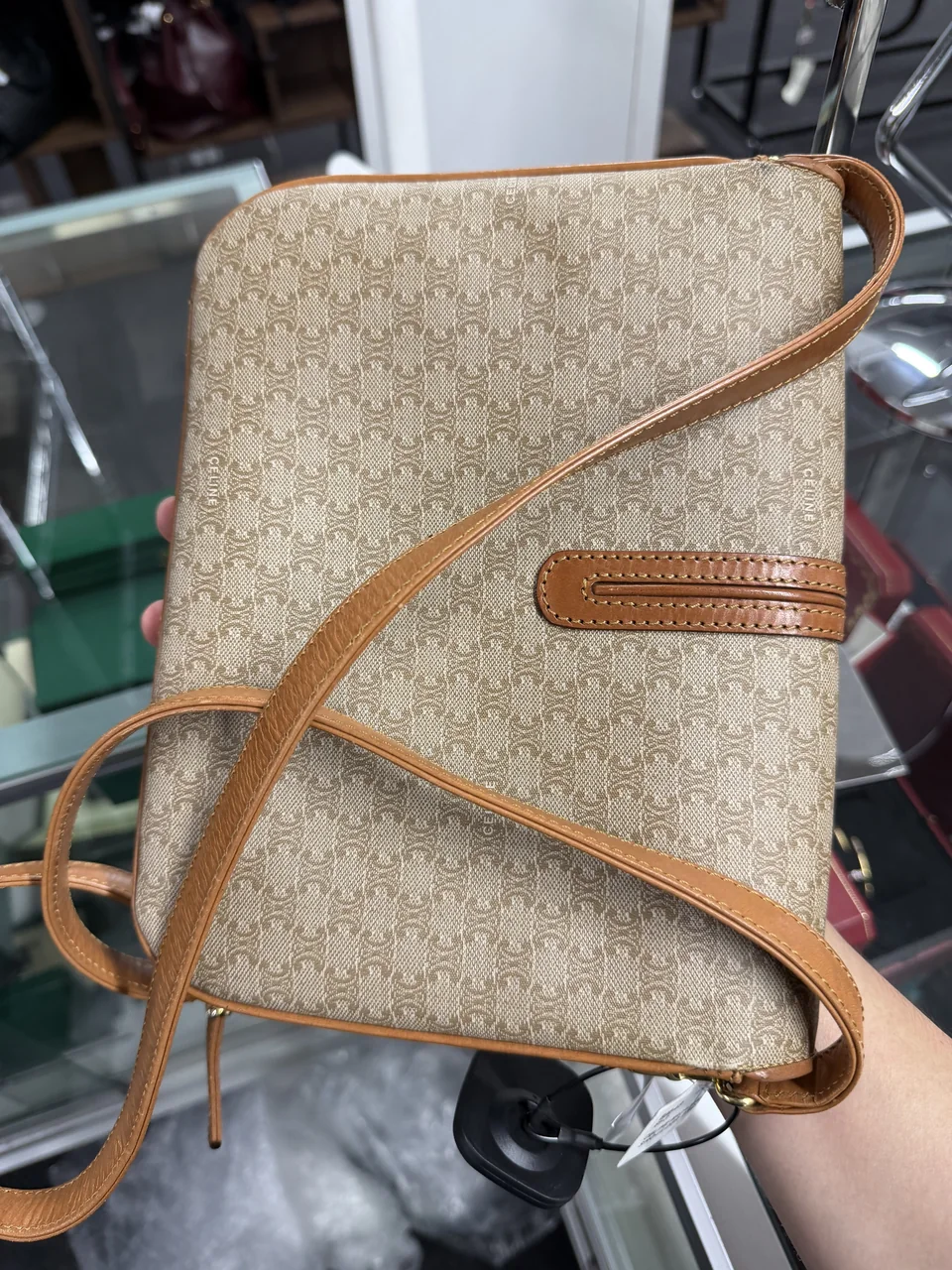 CELINE MACADAM SHOULDER BAG hover