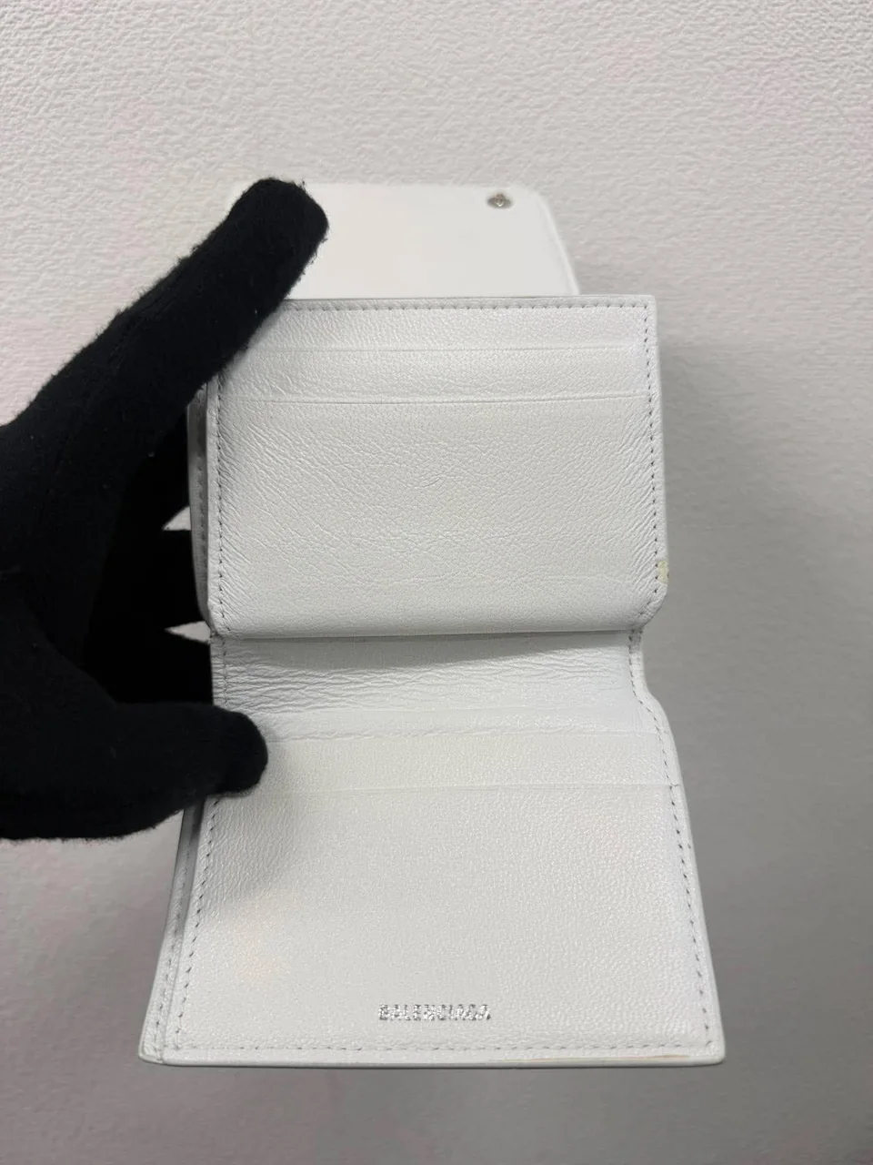 BALENCIAGA TRIFOLD WALLET (WHITE) view 5