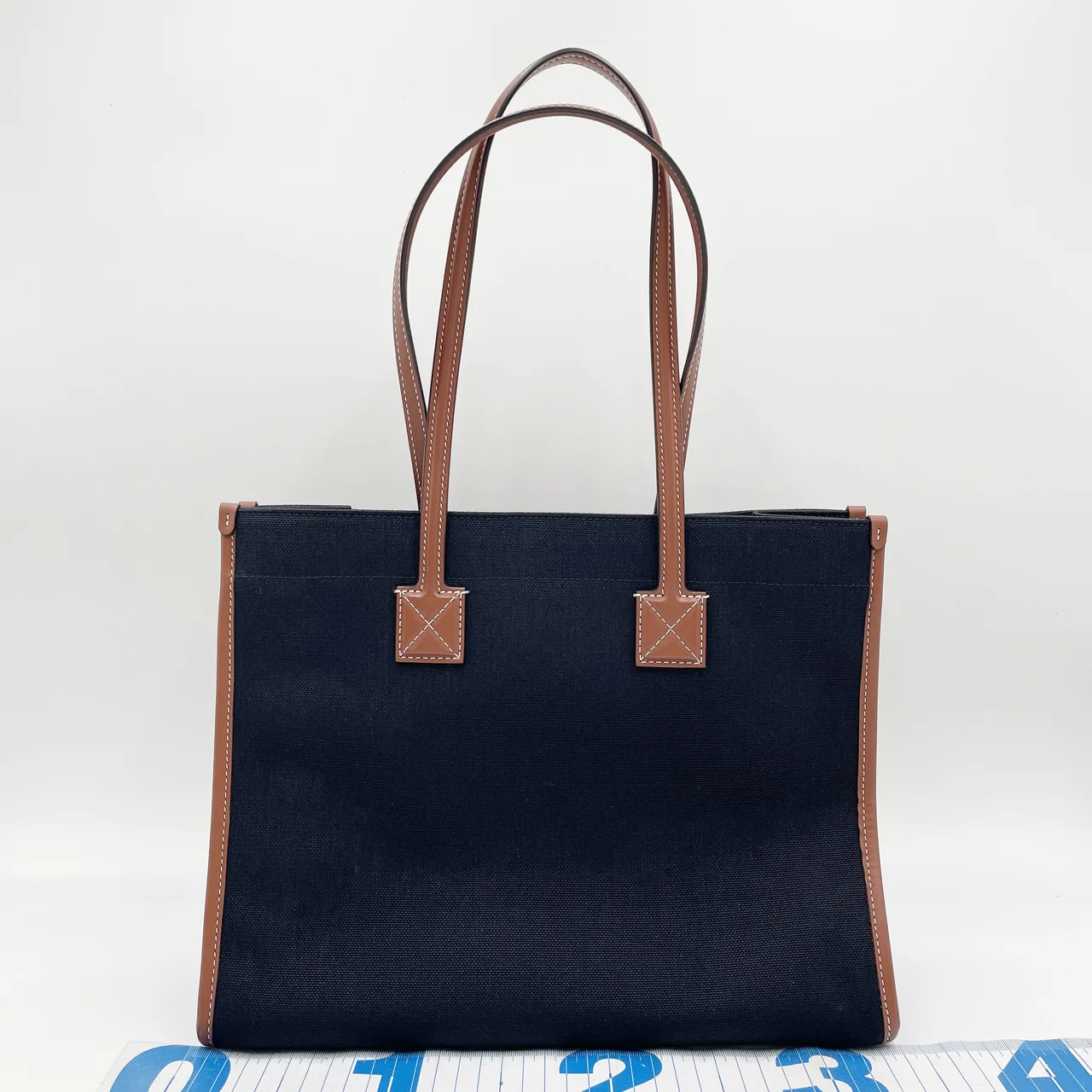 BURBERRY CANVAS TOTE BAG (BLACK) view 2