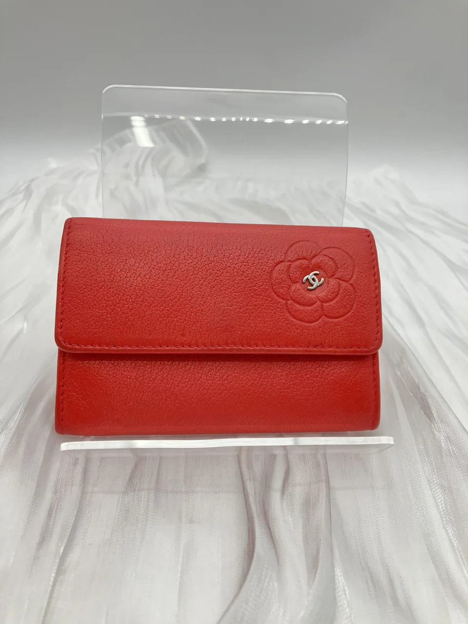 CHANEL CAMELLIA CARD CASE
