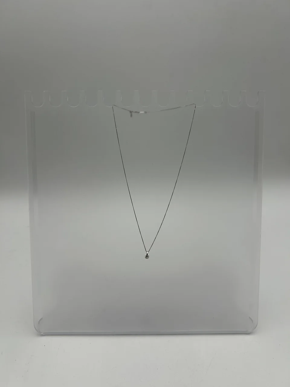 K18WG DIAMOND NECKLACE D0.524CT 2.0G view 3