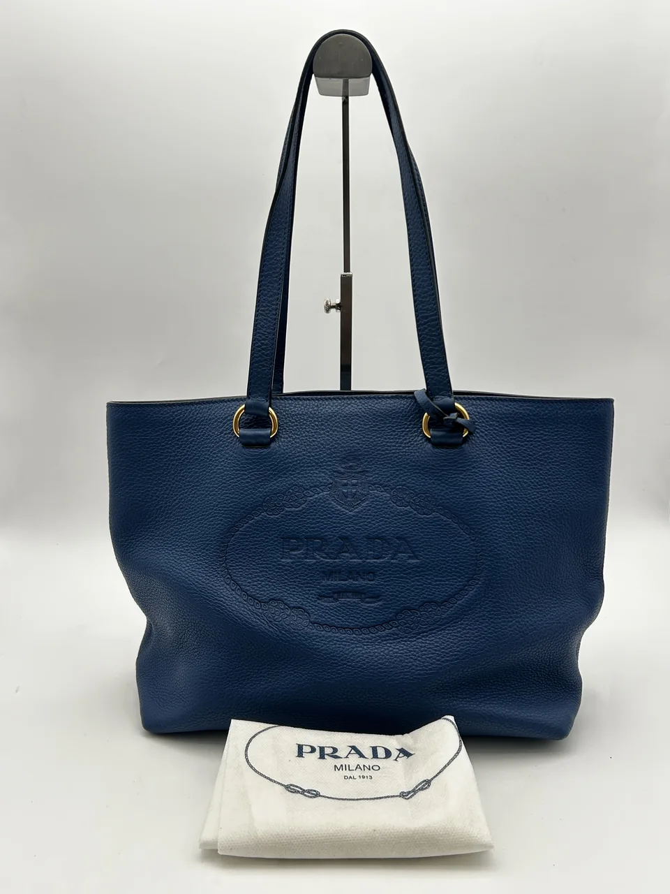 PRADA TOTE BAG (NAVY) view 3
