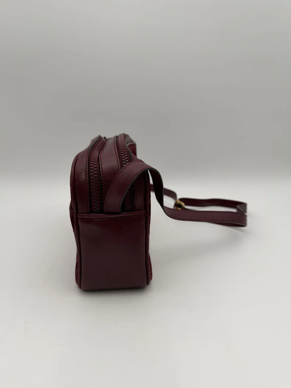 CELINE MACADAM SHOULDER BAG (BORDEAUX) view 3