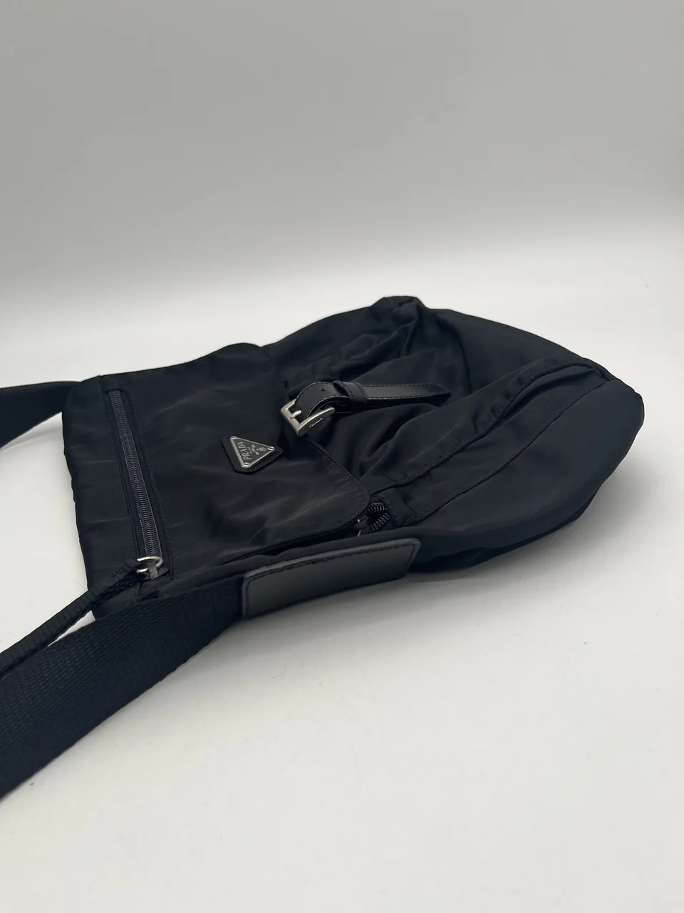 PRADA TESSUTO SHOULDER BAG (BLACK) view 3