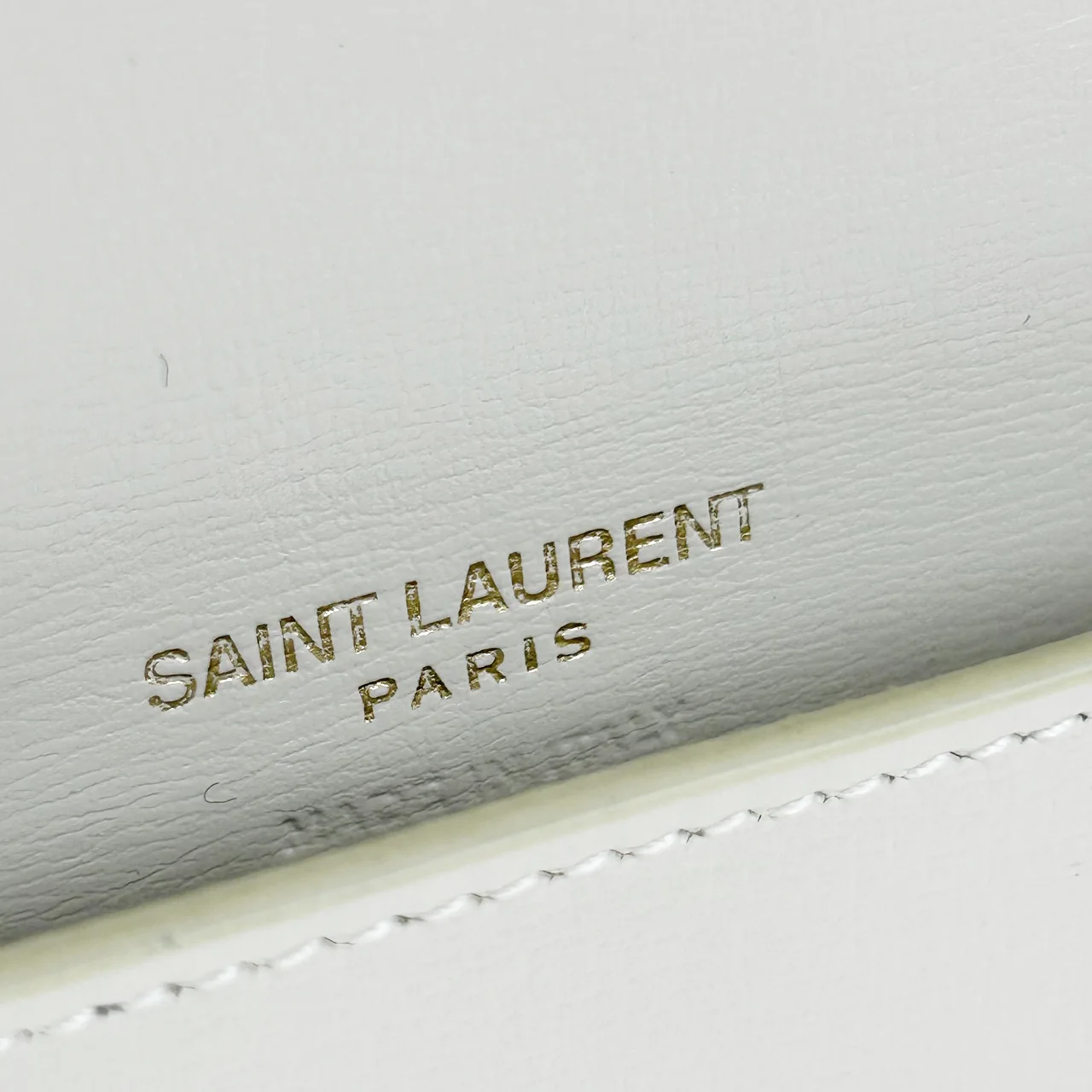 SAINT LAURENT PHONE HOLDER (IVORY) view 8
