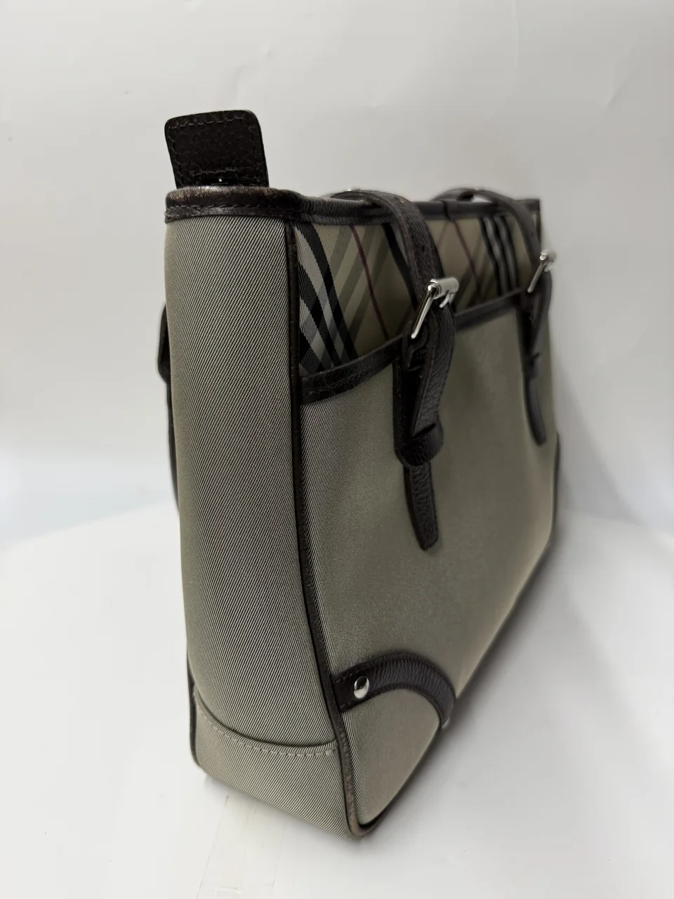 BURBERRY TOTE BAG (GRAY) view 10
