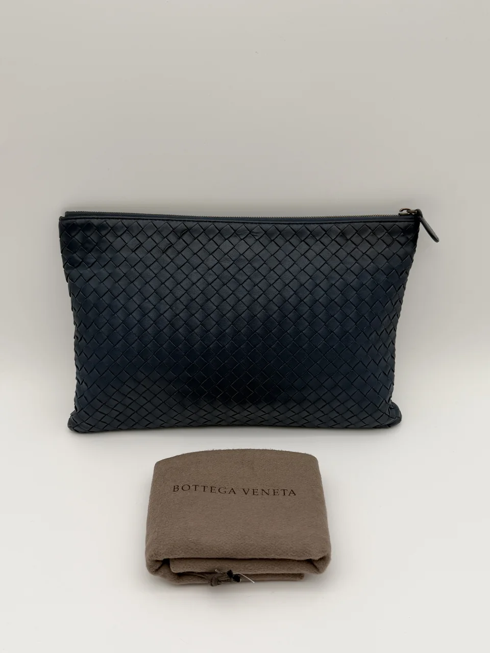 BOTTEGA VENETA INTRECCIATO SECOND BAG (BLUE) view 10
