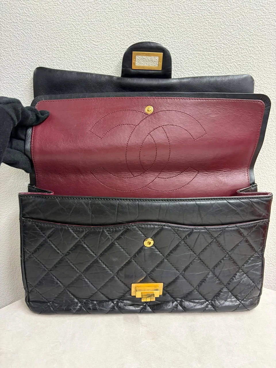CHANEL CALF SKIN 2.55 MAXI view 4