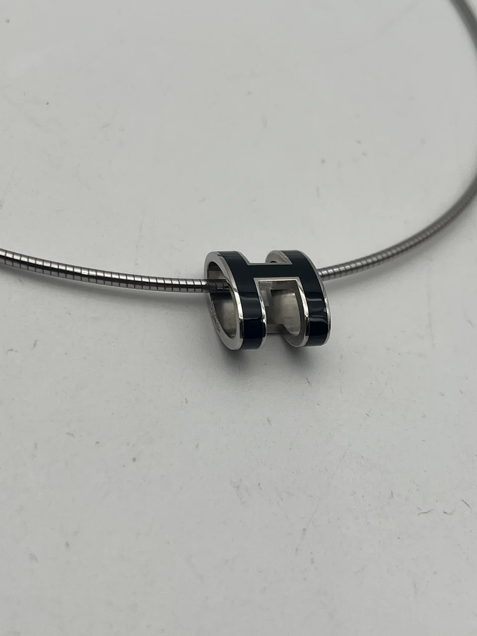 HERMES H CUBE NECKLACE