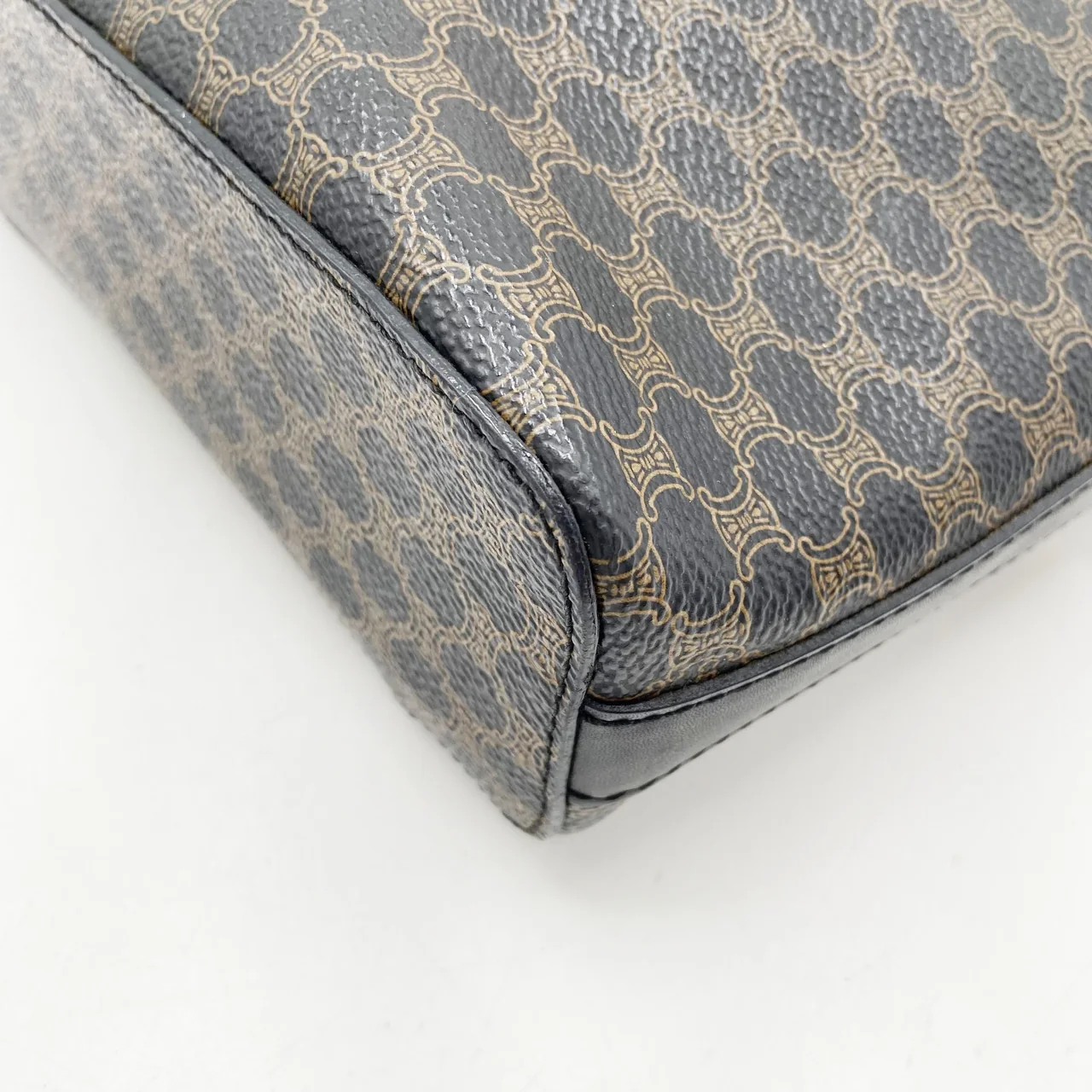 CELINE MACADAM TWO-WAY BAG (BLACK) view 5