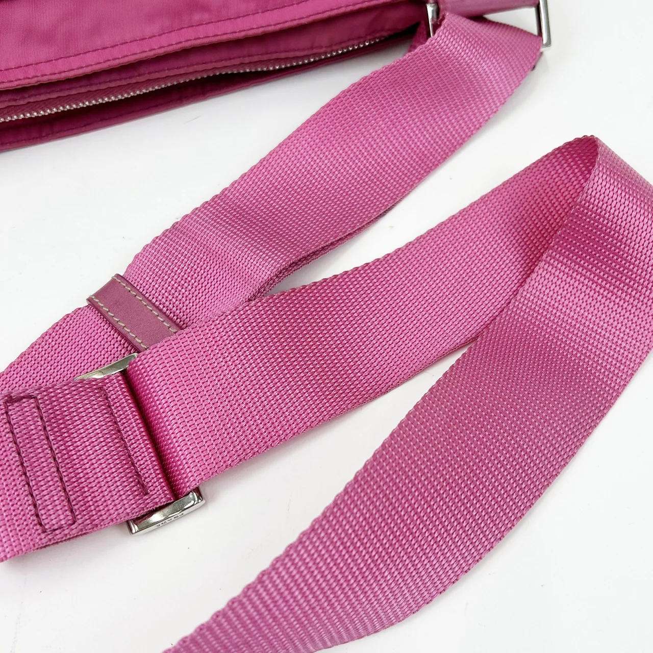 PRADA TESSUTO SHOULDER BAG (PINK) view 6