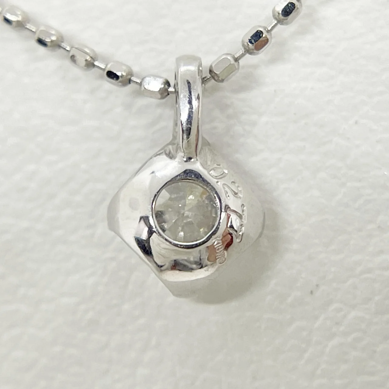 K18WG DIAMOND NECKLACE D0.277CT 1.7G view 5