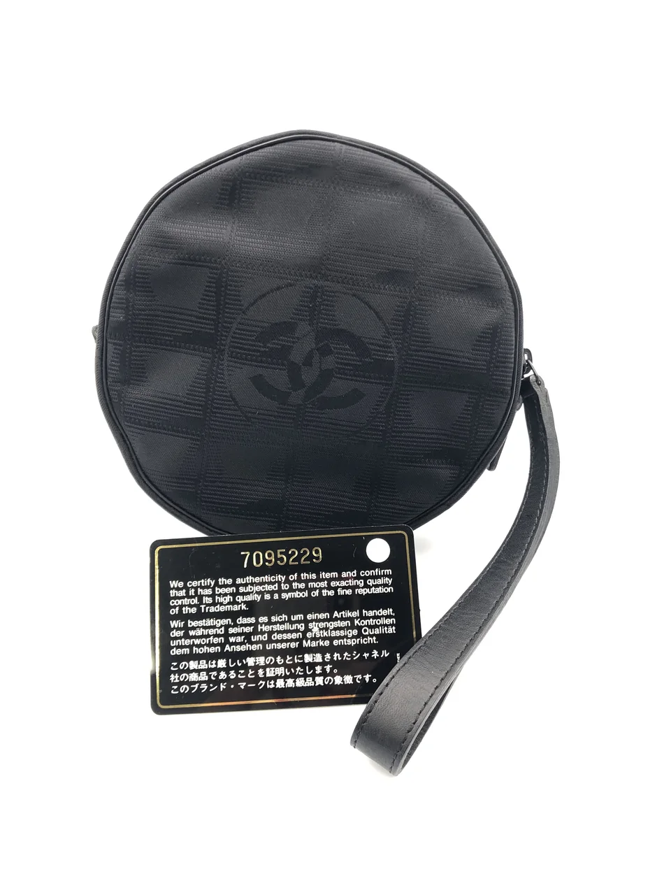CHANEL NEW TRAVEL LINE ROUND POUCH view 2