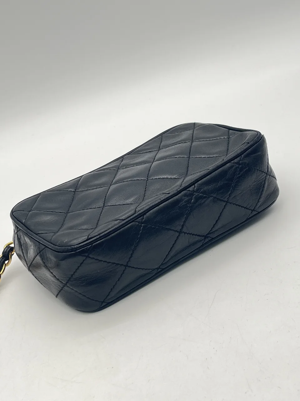 CHANEL LAMB SKIN FRINGE POUCH view 5
